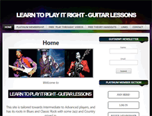 Tablet Screenshot of learntoplayitright.com